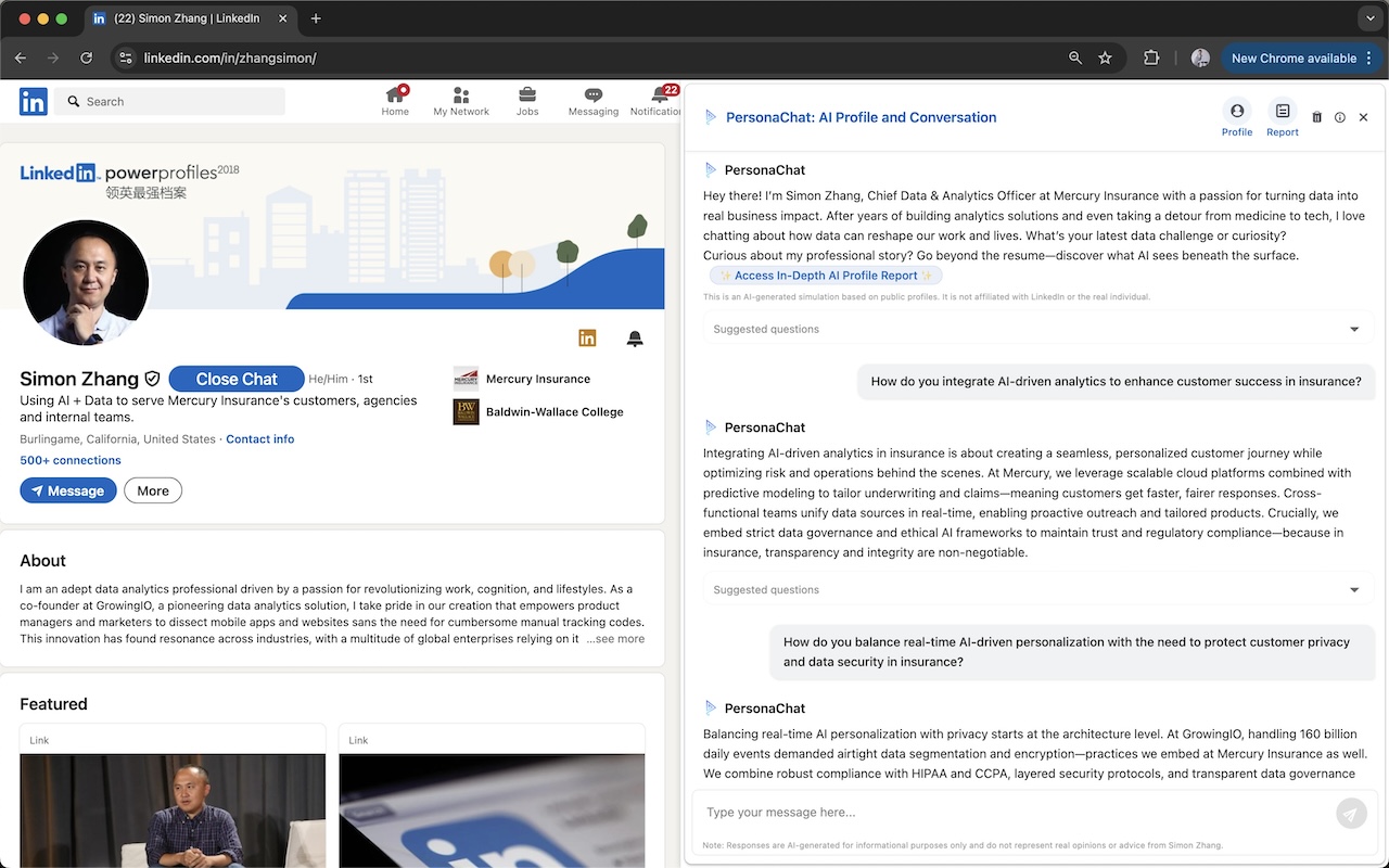 PersonaChat profile analysis screenshot 4